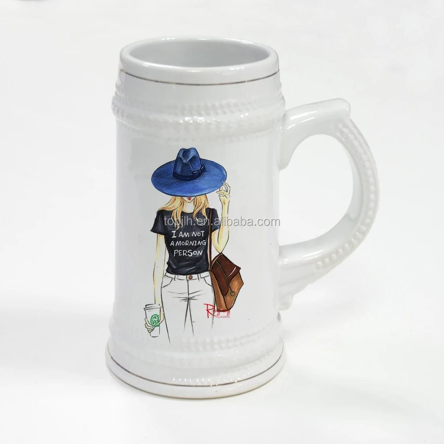 performance custom 22oz beer stein beer mug for dye sublimation