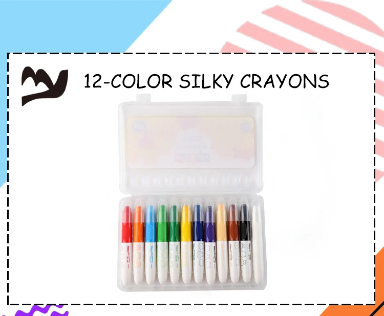 drawing tool water color rotatable crayon 12 colors pencil wax