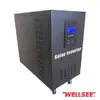 Professional WELLSEE off grid solar pure sine wave inverter with charge 2000W power converter UPS for solar home panel system