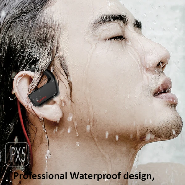 10 Hours v4.2 mp3 Player headphones waterproof sport neckband wireless sport bluetooth headset with microphone - ANKUX.COM