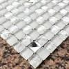 White crystal Mosaic glass bathroom setting wall ceramic tile