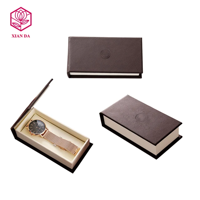 luxury custom logo jewelry storage box pu leather materials