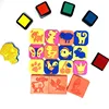 Hot sell promotional cartoon eva foam rubber self-inking rubber alphabet stamp set toys for kids