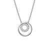 N180925 xuping geometry round circle women fashion pendant 925 sterling silver jewelry necklace