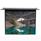 60"-300" motorized projector ceiling mount projection screen for school or home theater