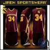 100% polyester sublimation basketball uniform designs 2016 Custom practice kansas state basketball jersey