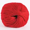 2014 Best selling fancy merino wool blended silk ball yarn with bright red color