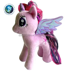 gift stuffed animal purple horse soft plush toy unicorn with