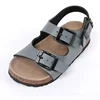 2019 Best selling Fashion Buckle Strap Leather insole Children Kids Boys Sandals