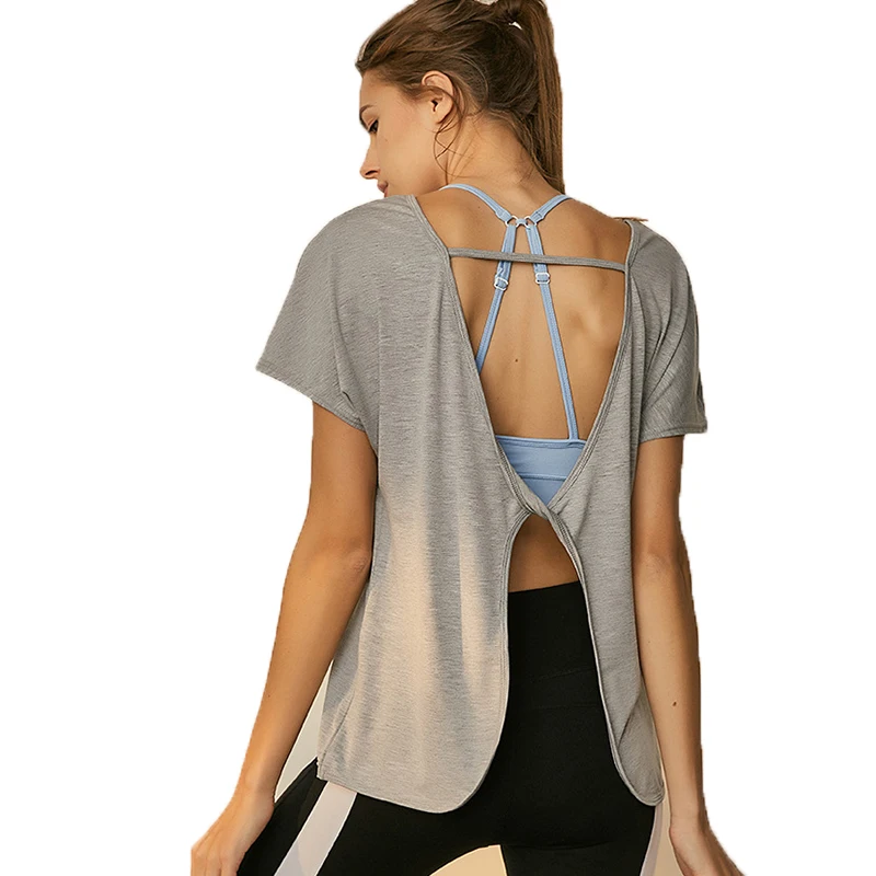 Wholesale Summer Loose Short Sleeve soft Back Hollow Sexy Sports Tops Women Dry Fit Running Shirts, Yellow;black;green;red custom pantone color
Wholesale Summer Loose Short Sleeve soft Back Hollow Sexy Sports Tops Women Dry Fit Running Shirts, Yellow;black;green;red custom pantone color