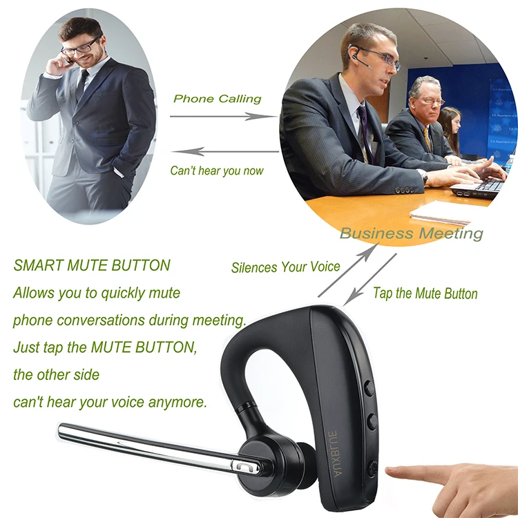Wholesale wireless stereo sound handfree car headphone for safe driving - ANKUX.COM