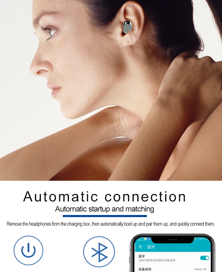 X26 earphone Mini TWS In Ear BT Earphone wireless Headphone hifi Twins True Wireless Earbuds - ANKUX.COM