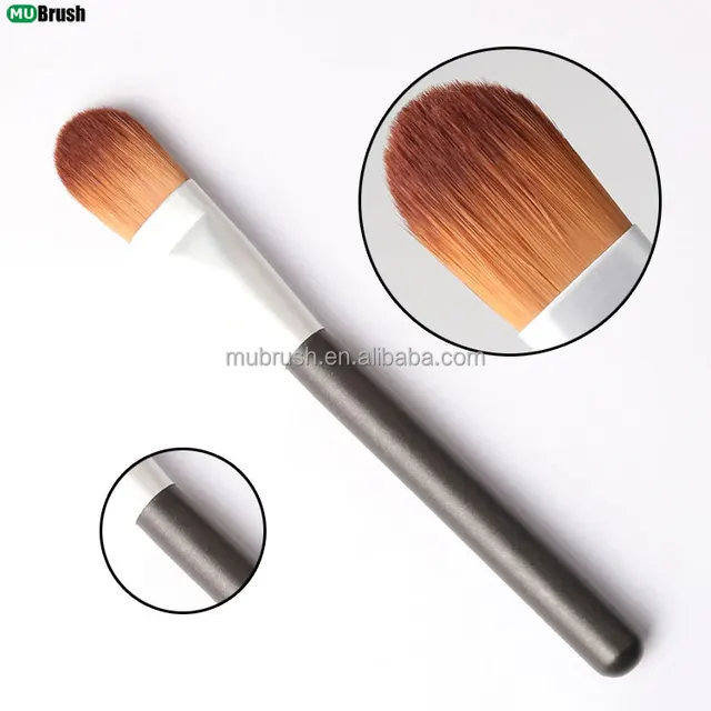 naked pearl black wooden handle cosmetic smudge brush makeup