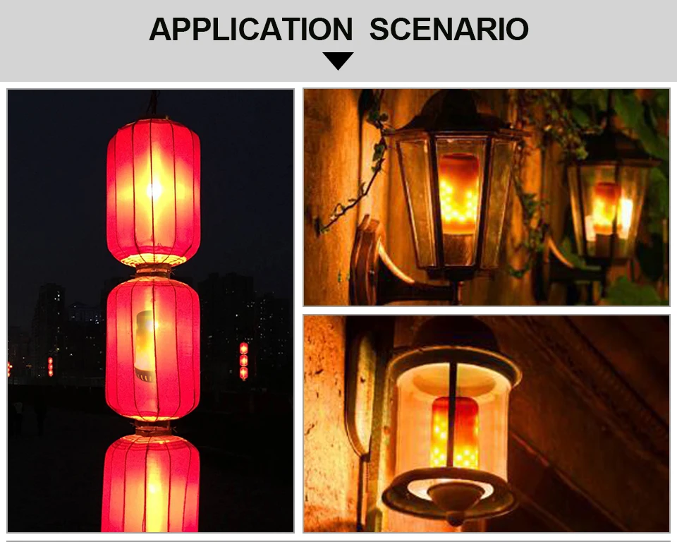 E27 Led Flame Lamp E14 LED Flame Effect Light Bulb E26 110V 220V Flickering Emulation Fire Lights 5W 7W Decoration Lamp (8)