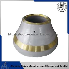 steel casting wear parts mantle and concave for cone crusher symons