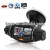 R310 dual lens car video camera black box dvr h 264 with GPS and G-sensor