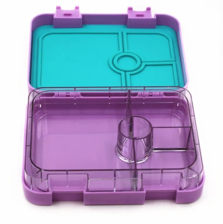 Plastic lunch box 4/6 compartment bento box for kids, Customized