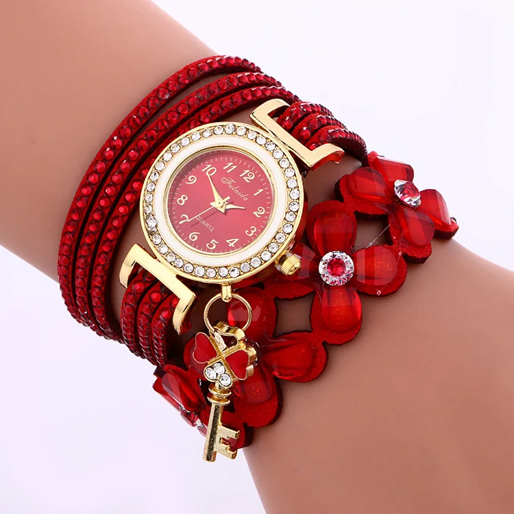 New Hot Ladies Four Flowers Korea Velvet Bracelet Watch Women Watch Quartz Wrist Watch Women, As shown
New Hot Ladies Four Flowers Korea Velvet Bracelet Watch Women Watch Quartz Wrist Watch Women, As shown