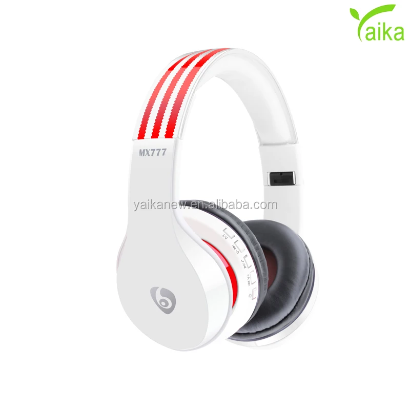 Yaika white sports stereo wireless bluetooth headset with microphone, White/black/red
Yaika white sports stereo wireless bluetooth headset with microphone, White/black/red
