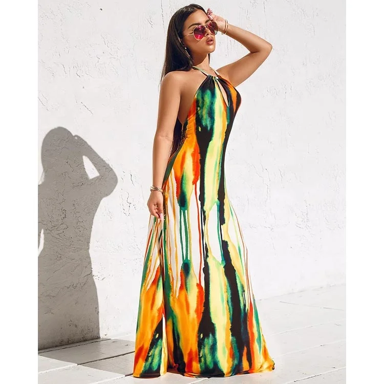 Summer beach wear women clothing with tie dye casual dress, Accept mixed color 
Summer beach wear women clothing with tie dye casual dress, Accept mixed color