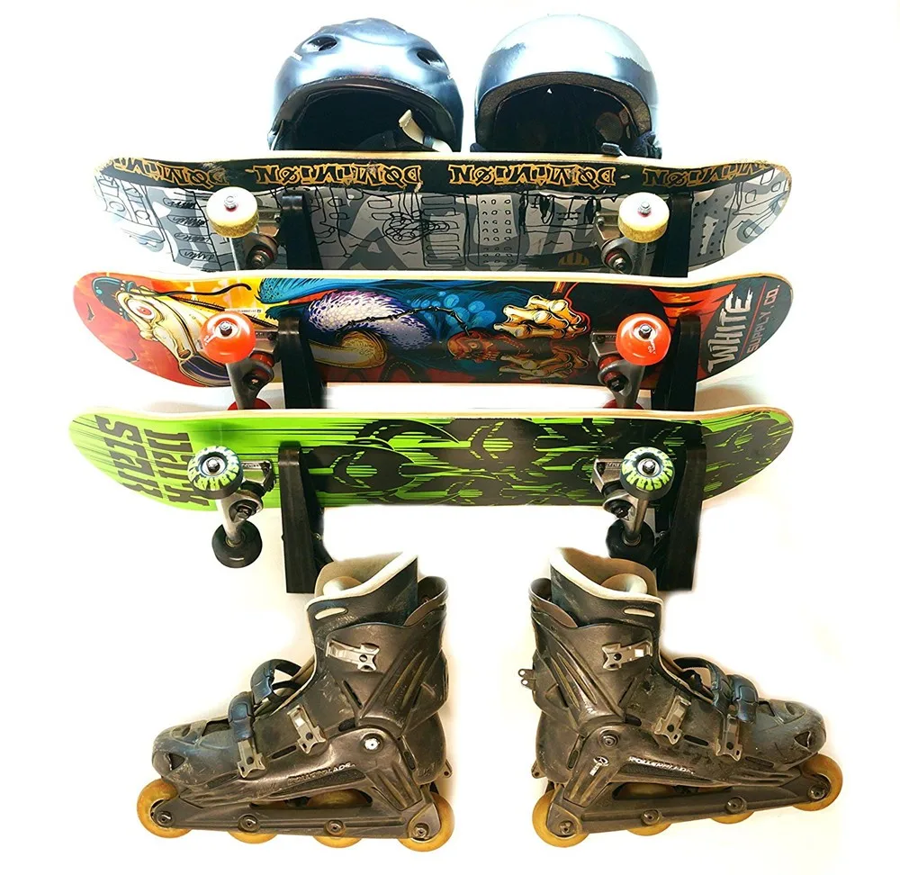 Soporte De Pared Para Snowboard, Estante De Almacenamiento De Esquí, Diseño Flotante Invisible, Capacidad Para 5 Tablas, Se Adapta A Cualquier Esquí O Snowboard, Protege De Arañazos