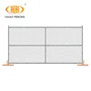 Temp building chain link temporary fence