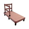 Durable easy processing outdoor wooden plastic DIY adjustable garden platform