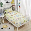 Super soft custom printed 5pcs 100% cotton baby crib infant bedding set with crib bumper