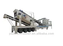 Pioneer tire mobile crushing plant