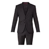 Black Uniform Business Formal Wear 2 Piece Business Slim Fit Suit Men