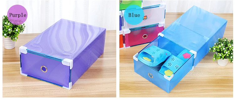 Atistic SFJ NEW Eco-Friendly Shoe Storage Box Case Transparent Plastic Storage Box Rectangle PP Shoe Organizer Thickened drawer Shoe Box (2)