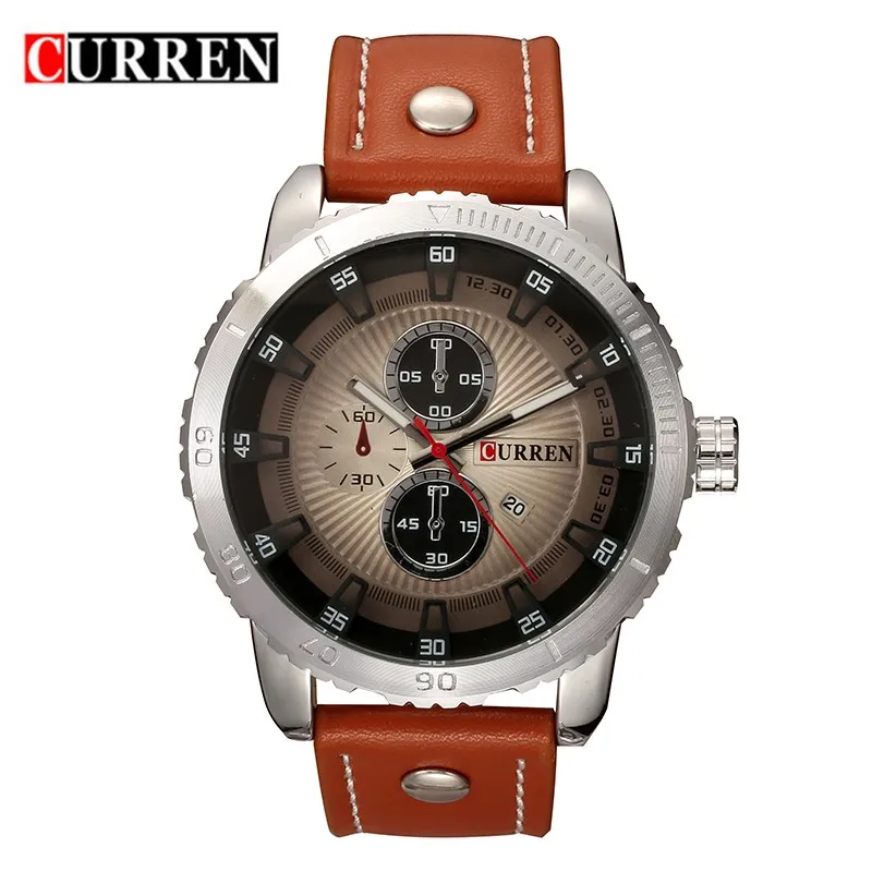 brand luxury curren 8206 business watch date big dial army men military leather strap watch sport japanese movement quartz watch
brand luxury curren 8206 business watch date big dial army men military leather strap watch sport japanese movement quartz watch