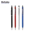 Reliabo Promotional Gift Custom Design 2 In 1 Business Screen Touch Metal Stylus Pen With Logo