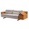 Modern sofa leather cover GranTorino sofa 2 seater slim armrest high back