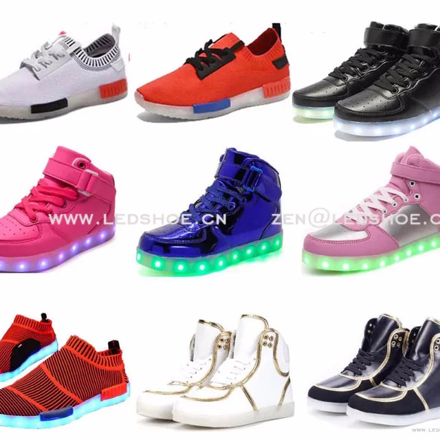 and new year new fashion popular gifts led shining shoes