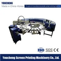  screen prinitng machineProfessional Korea Tech 10 Colors Direct to Garment T-Shirt Printing Machinery vacuum table in cheap price