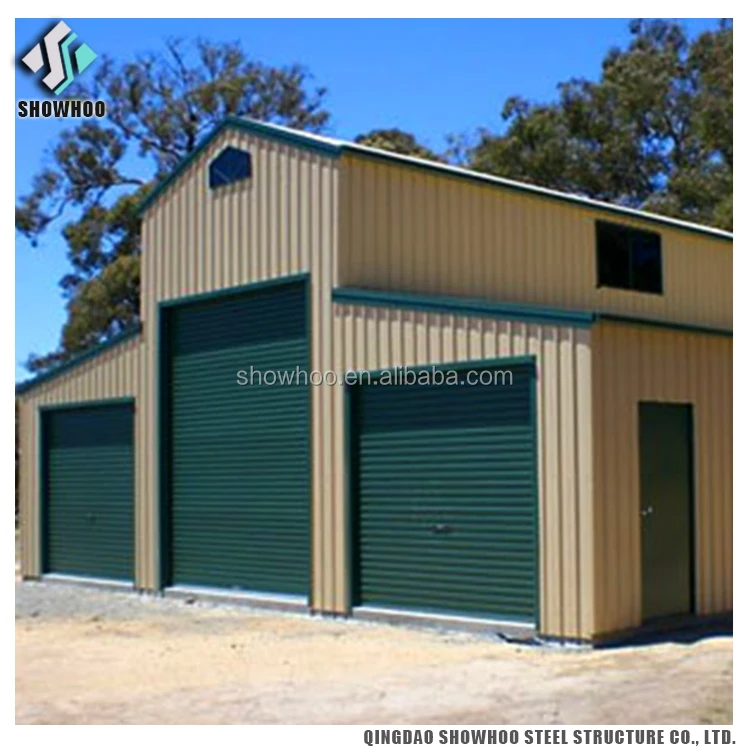 Low Cost Metal Prefab Barns Steel Buildings Light Steel Frame