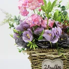 Flower Pot Potted Plant Romantic Pastoral Floral Pink Colourful Flower Pot Plants
