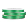 Customised colorful polyester solid color single faced manufacture satin ribbon