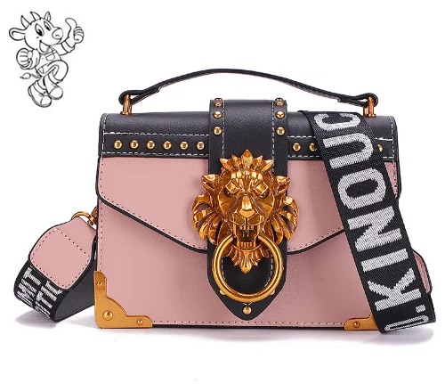 Lion Head Metal Fashion Mini Shoulder Bag Small Square Package Crossbody Bags Clutch Package Wallet Women Designer Handbags
Lion Head Metal Fashion Mini Shoulder Bag Small Square Package Crossbody Bags Clutch Package Wallet Women Designer Handbags