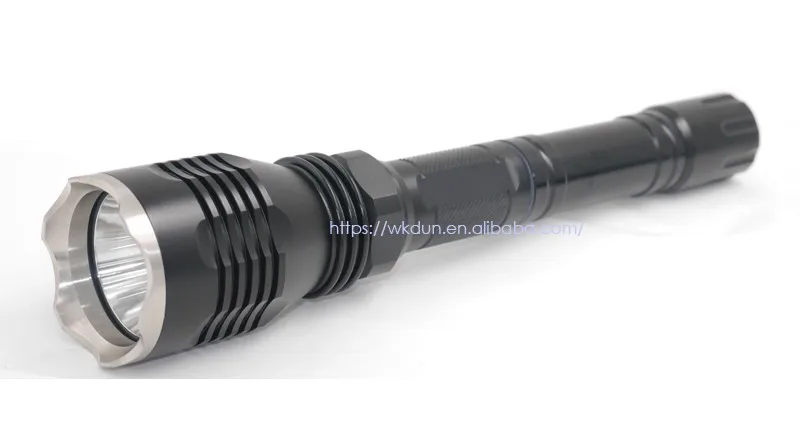 1-モードステンレス鋼マンタhs-cree XP-L v5充電式戦術tlashlight電源による2 × 18650バッテリー仕入れ・メーカー・工場