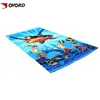 Custom personalized reactive cartoon print popular microfiber compressed sand free kids beach towel