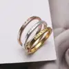 Inspire jewelry stainless steel Personalised Stacker Ring Set engraved name letter jewelry 18k rose gold plated ring wholesale