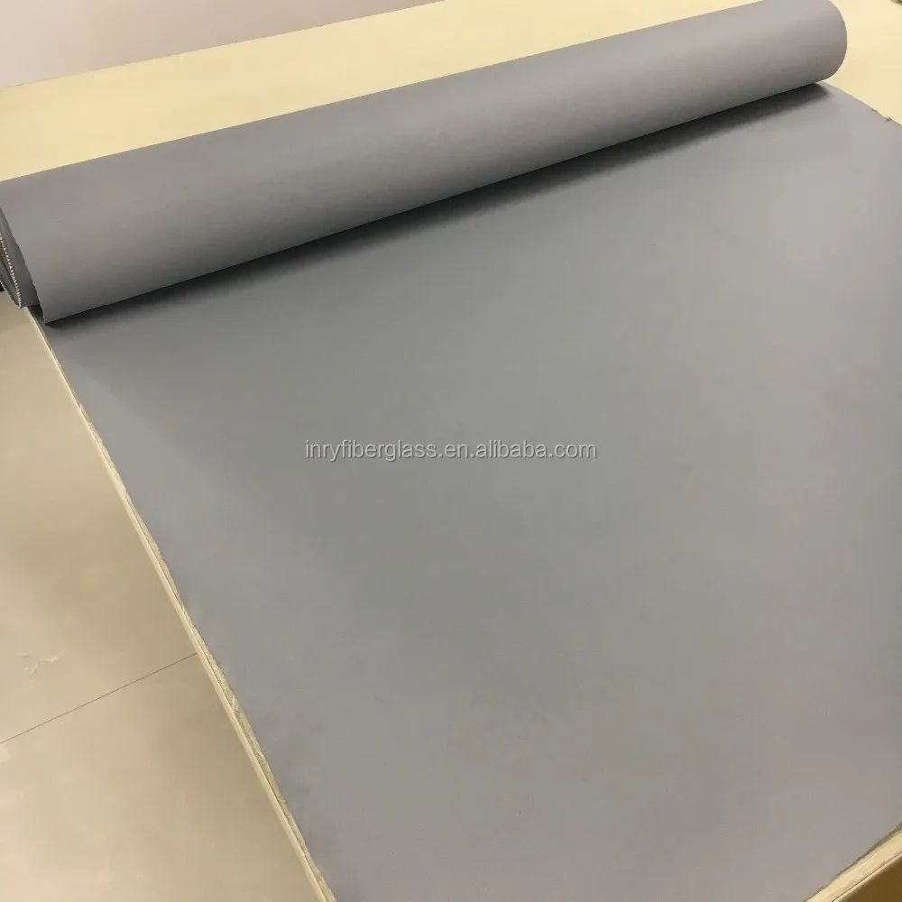hot sell gray silver heat resistant silicone rubber coated glass
