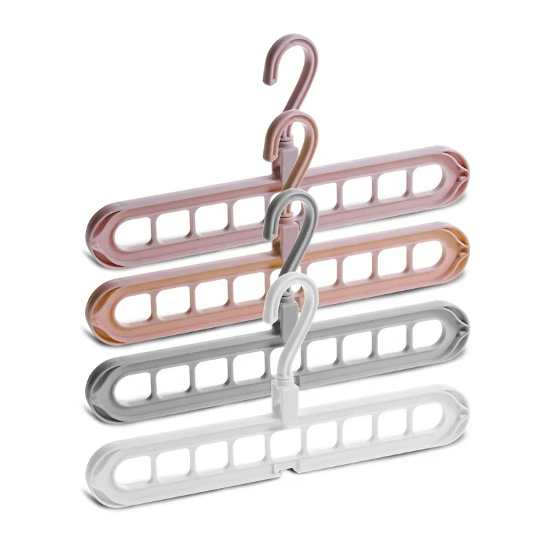 360 Rotation Nine-Hole Clothes Hanger Multi-Functional Household Hotel Hanger, White/pink/brown/gray
360 Rotation Nine-Hole Clothes Hanger Multi-Functional Household Hotel Hanger, White/pink/brown/gray