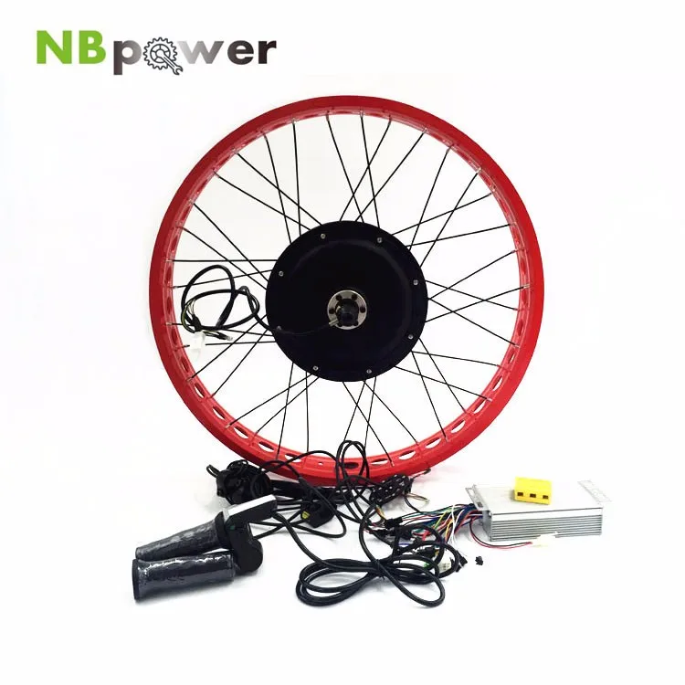 52v2000W electric fat tire Conversion Kit Rear Wheel Electric bike Kit with colorful display