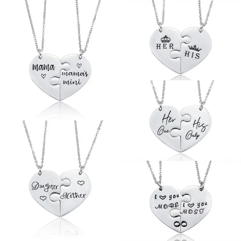 Loftily Jewelry Bulk Best Friend Necklaces for 2 pcs Puzzle Heart Shaped Necklace Mother's Day Gifts Necklace, Silver;rose gold
Loftily Jewelry Bulk Best Friend Necklaces for 2 pcs Puzzle Heart Shaped Necklace Mother's Day Gifts Necklace, Silver;rose gold