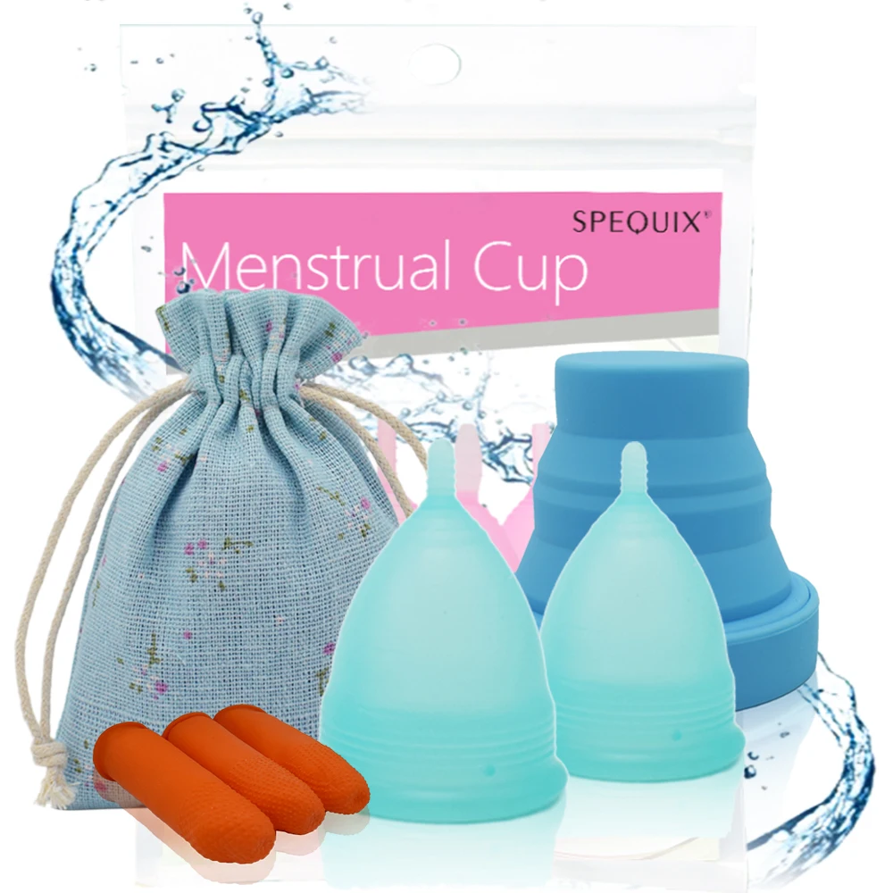 Menstrual Cup Set of 2 (L&S) and 1 Sterilizer Cup w/ 3 Disposable Latex Finger Protections
Menstrual Cup Set of 2 (L&S) and 1 Sterilizer Cup w/ 3 Disposable Latex Finger Protections