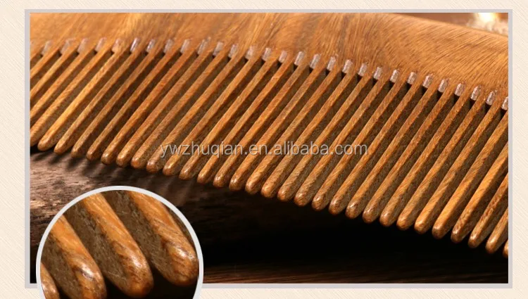 High quality sandalwood wooden comb for hair beard comb wood