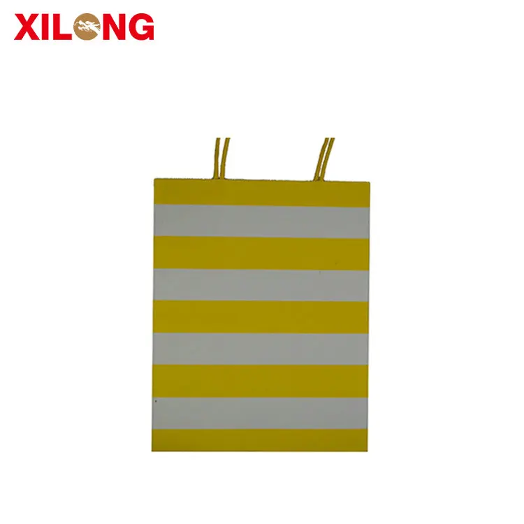 stripe printing wedding gift packaging handled kraft paper bag